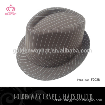 Hot selling Cheap price Brown Polyester and cotton Fedora hats